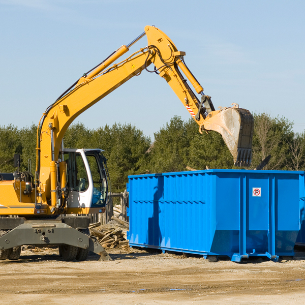 can i choose the location where the residential dumpster will be placed in Blooming Valley Pennsylvania